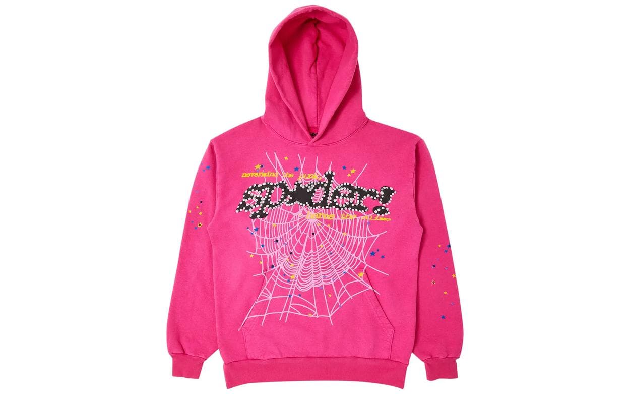 Sp5der P*NK V2 Hoodie Pink