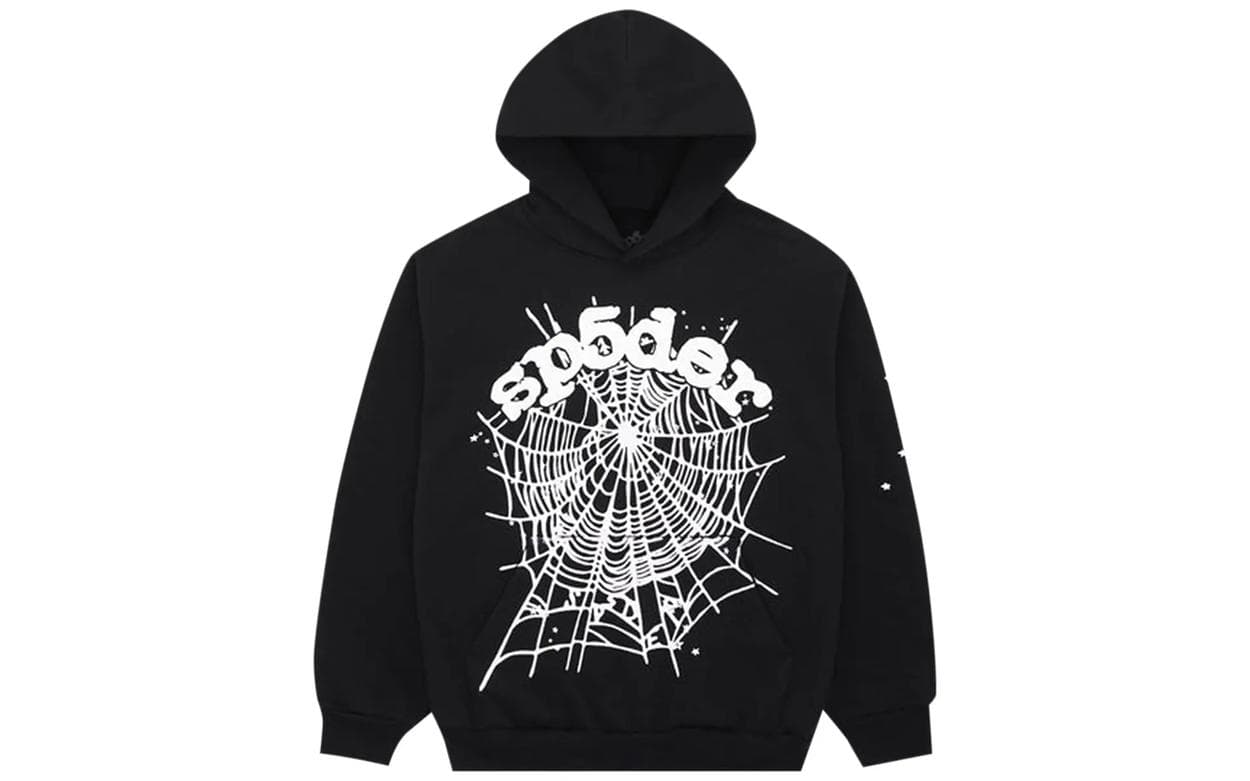 Sp5der OG Web Hoodie Black