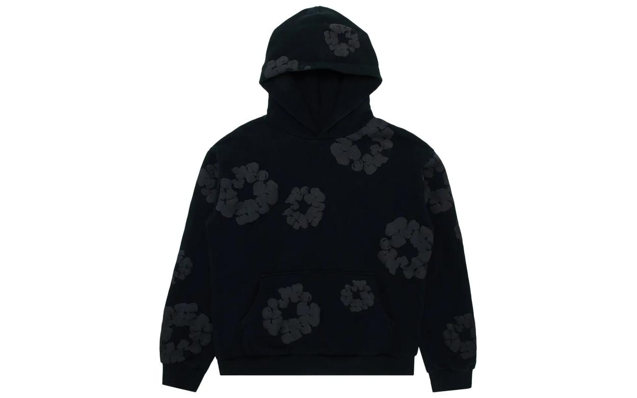 Denim Tears Cotton Wreath Sweatshirt Black Monochrome