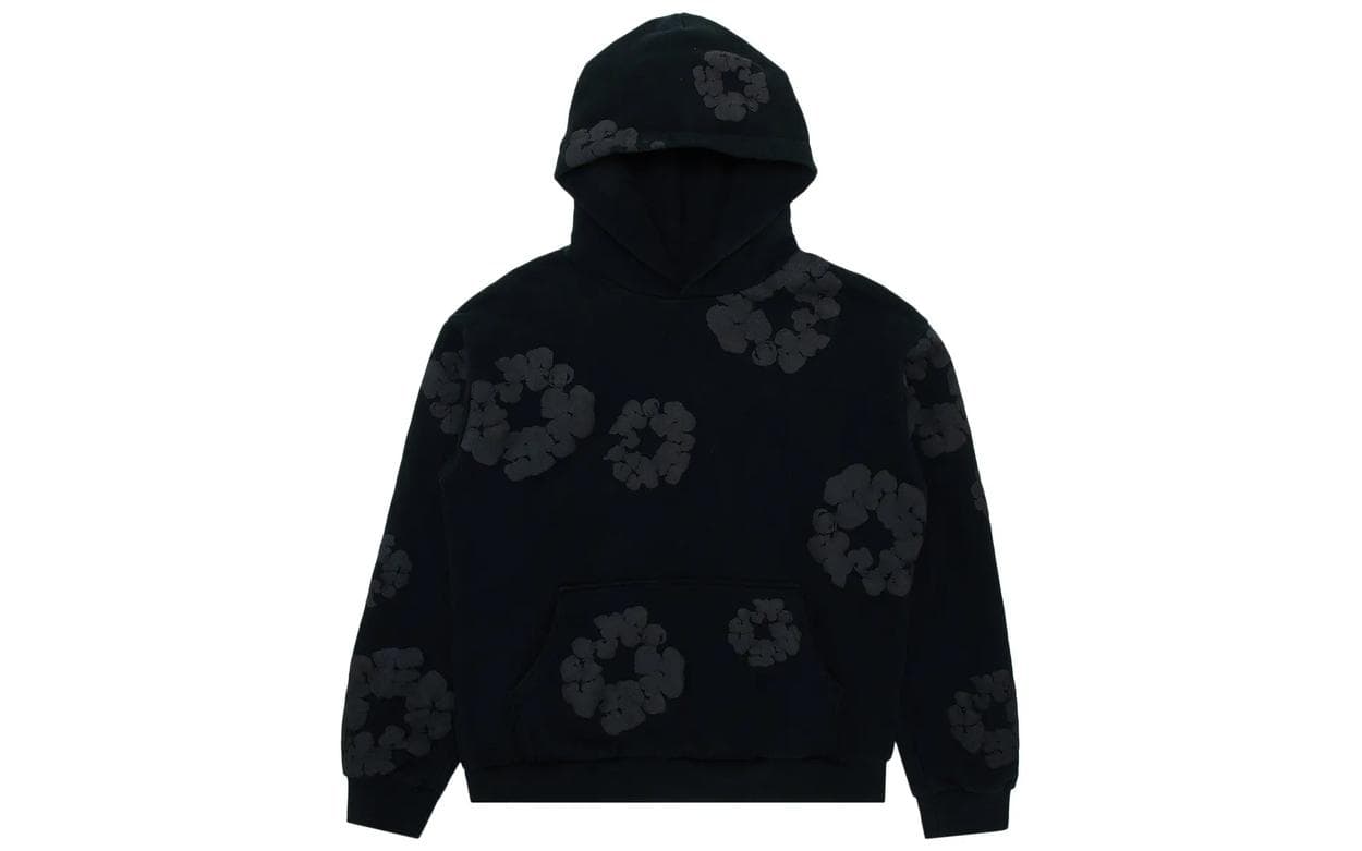 Denim Tears Cotton Wreath Sweatshirt Black Monochrome
