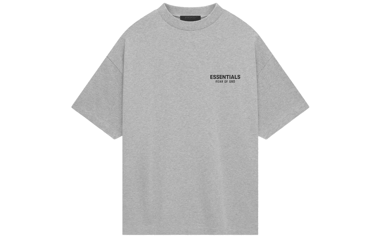 Fear of God Essentials Jersey Crewneck T-Shirt Light Heather Gray