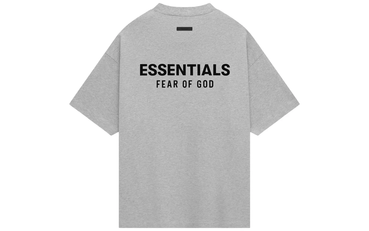 Fear of God Essentials Jersey Crewneck T-Shirt Light Heather Gray