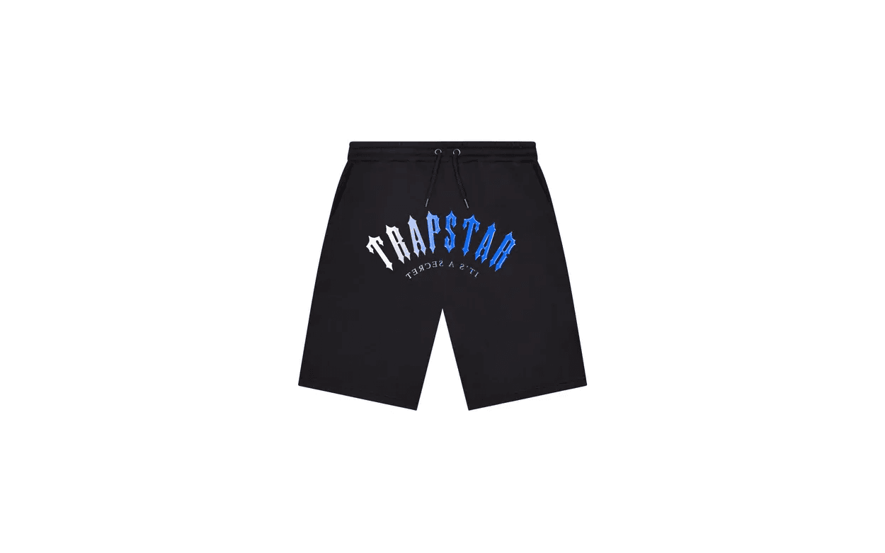 Trapstar Gel Decoded Shorts Black Navy