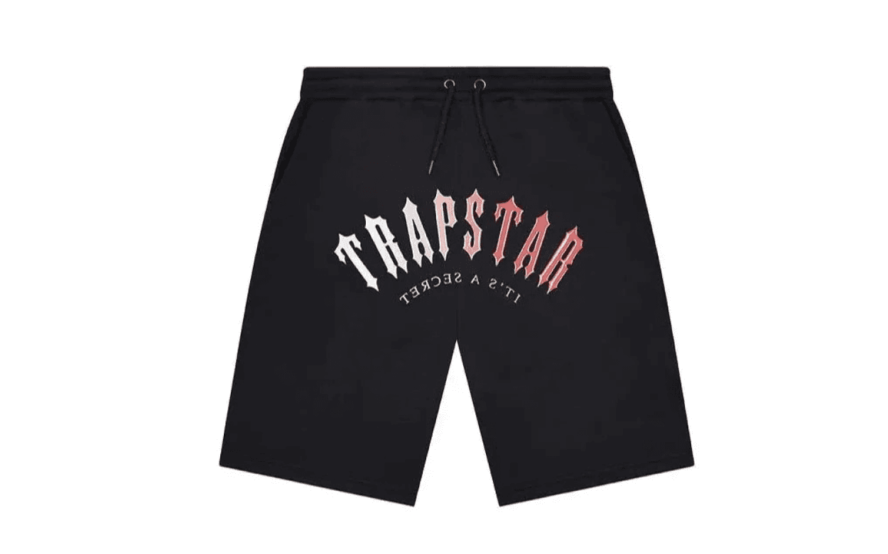 Trapstar Gel Decoded Shorts Black Red