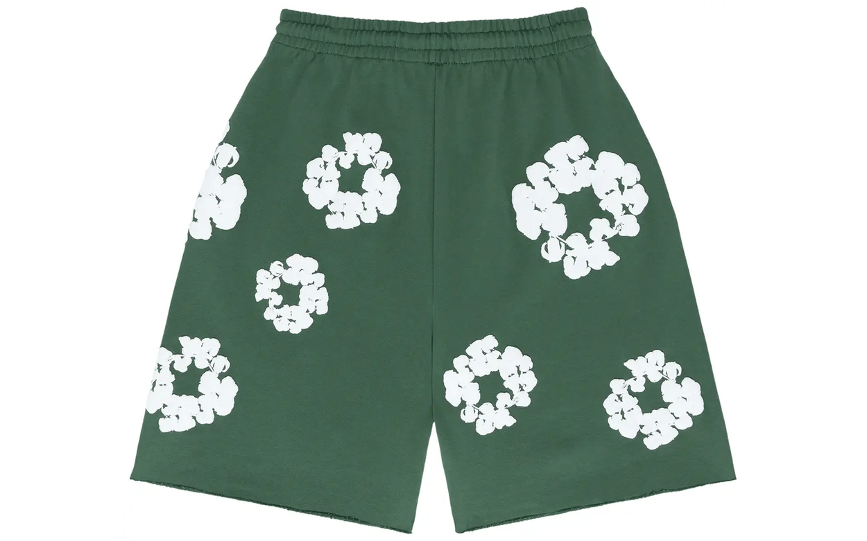 Denim Tears The Cotton Wreath Shorts Green