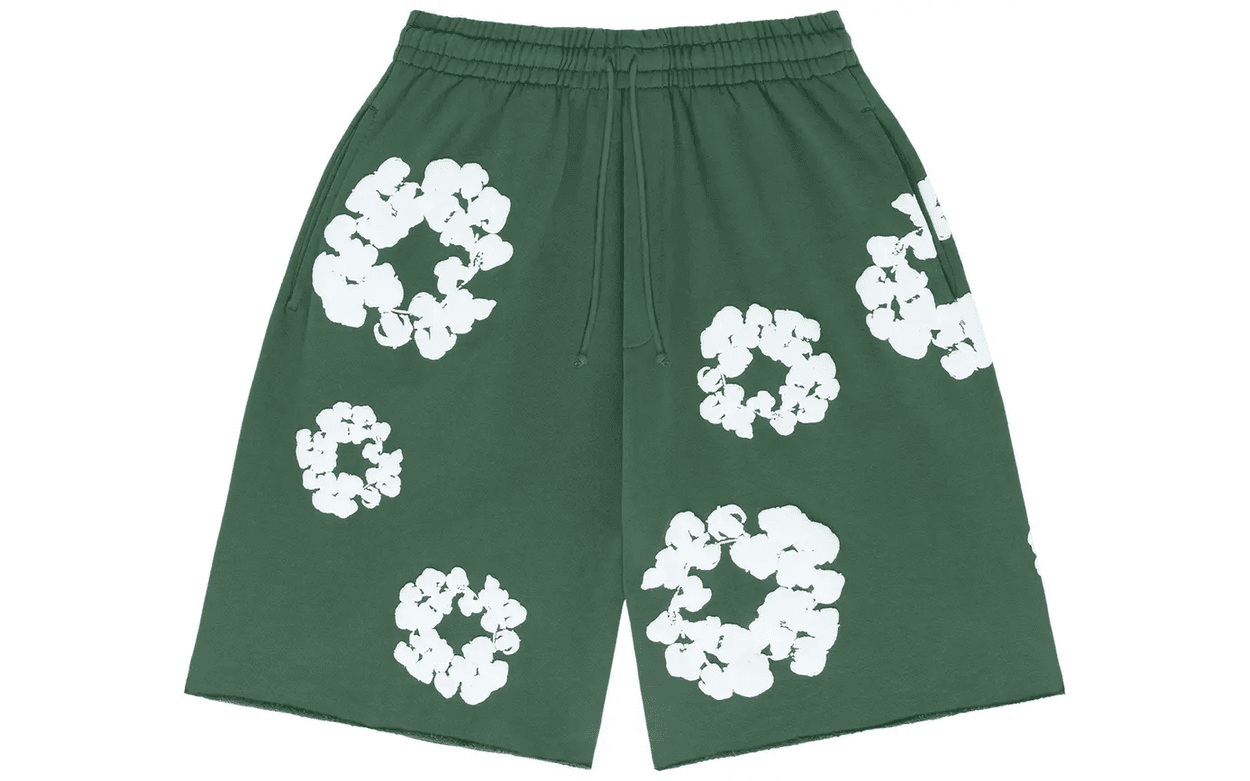 Denim Tears The Cotton Wreath Shorts Green