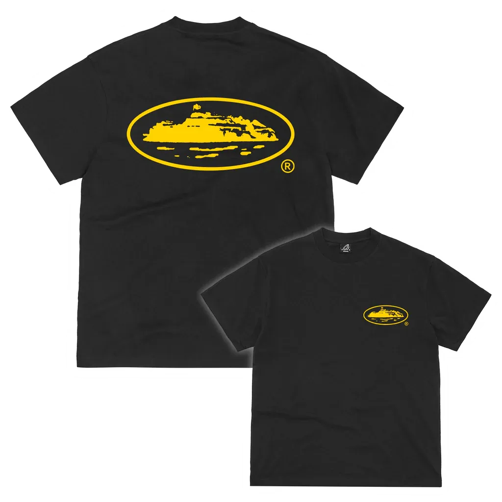 Corteiz OG Island Tee Black/Yellow