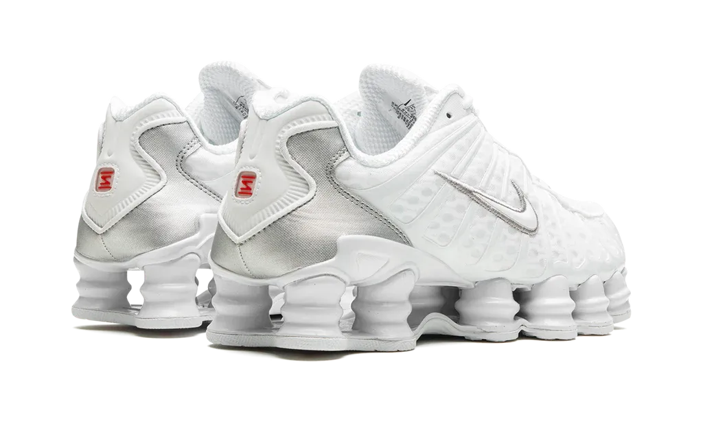 Nike Shox TL White Metallic Silver Max Orange (W)