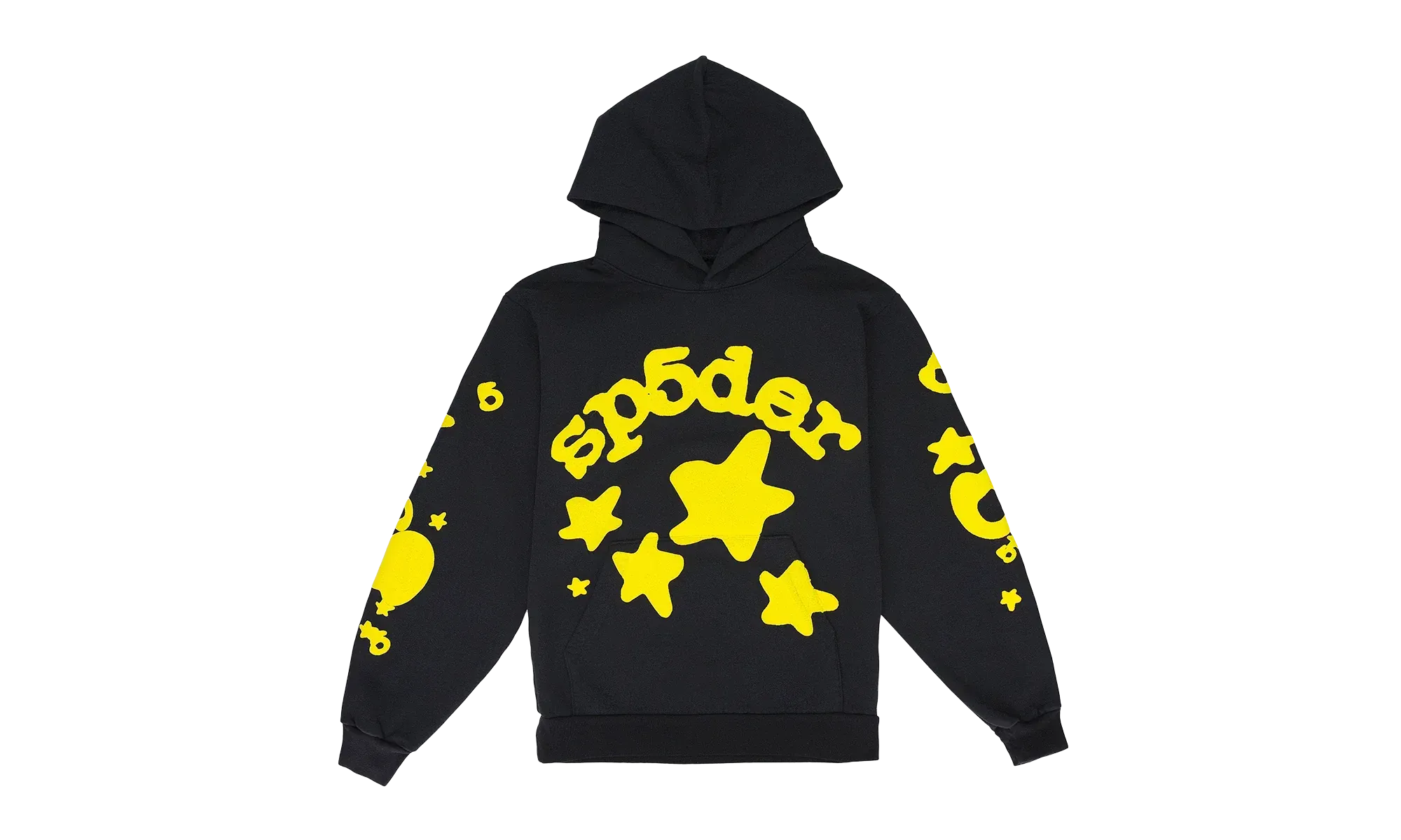 Sp5der Beluga Hoodie Onyx/Yellow