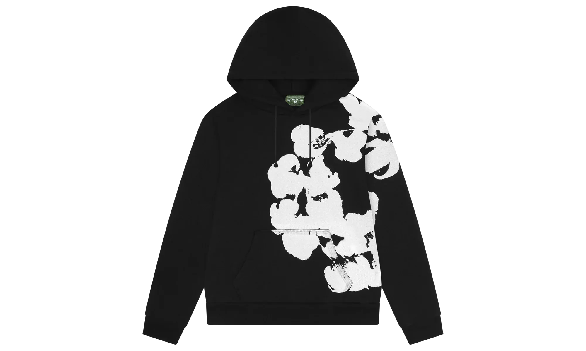 Denim Tears Big Cotton Wreath Sweatshirt Black