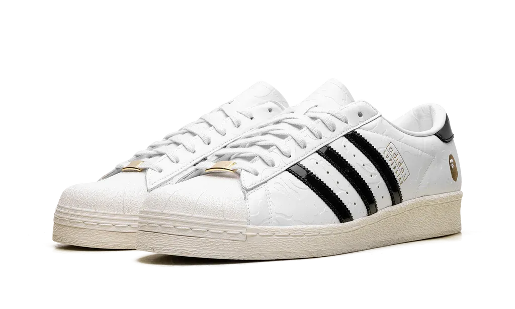 Adidas Superstar Vintage x BAPE White Black