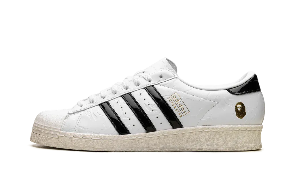 Adidas Superstar Vintage x BAPE White Black