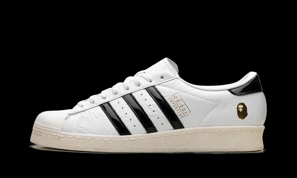 Adidas Superstar Vintage x BAPE White Black