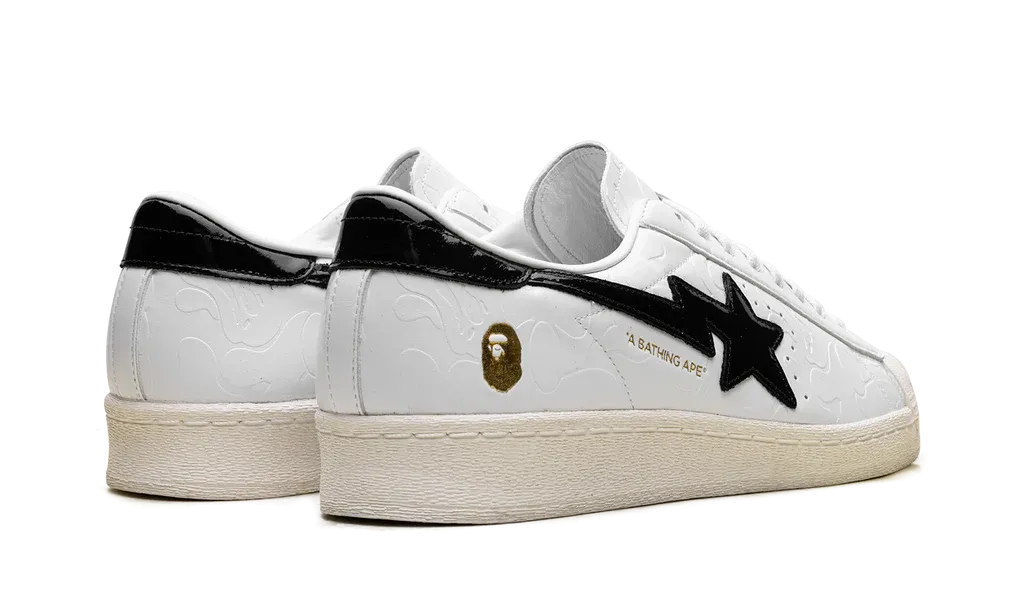 Adidas Superstar Vintage x BAPE White Black