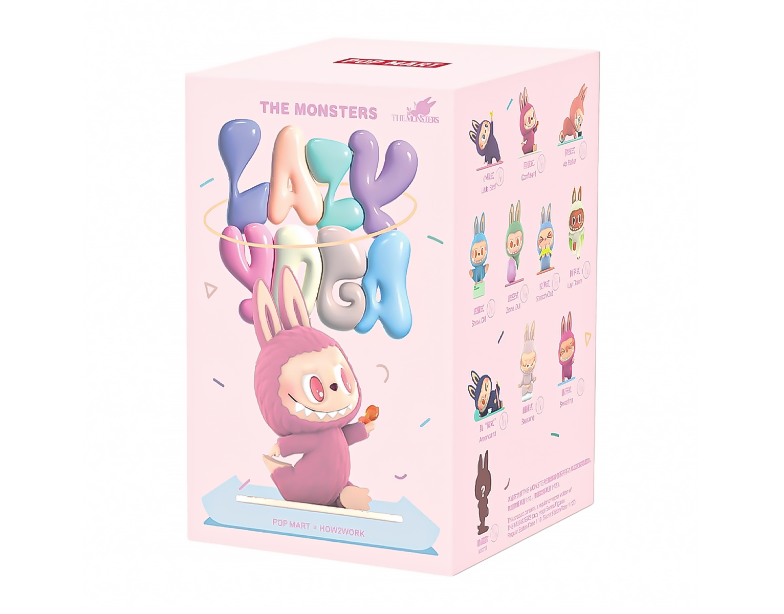 Pop Mart Labubu The Monsters Lazy Yoga Series Figures Sealed Case (Zestaw 10 szt.)