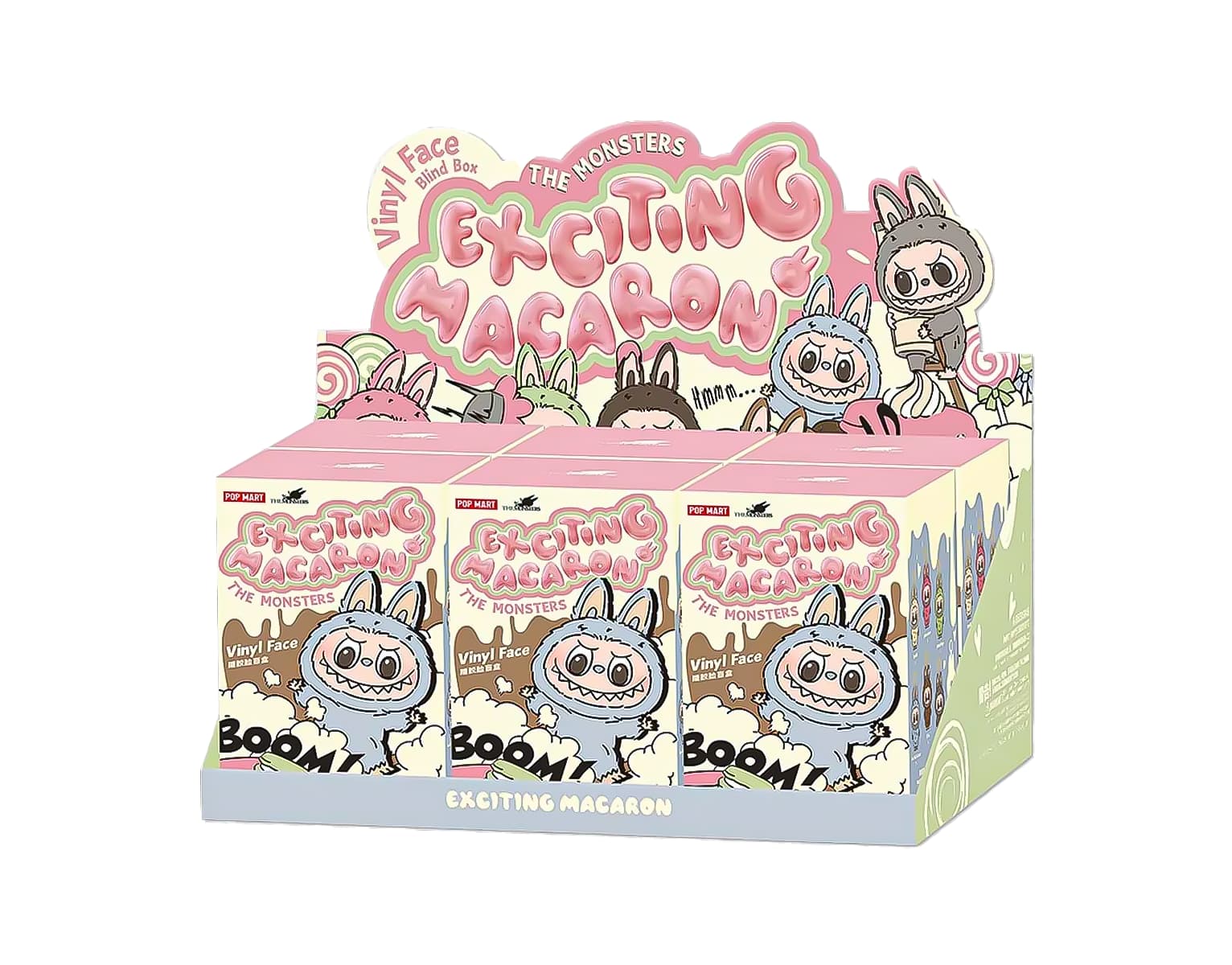 Pop Mart Labubu The Monsters Tasty Macarons Vinyl Face (Zestaw 6 szt.)