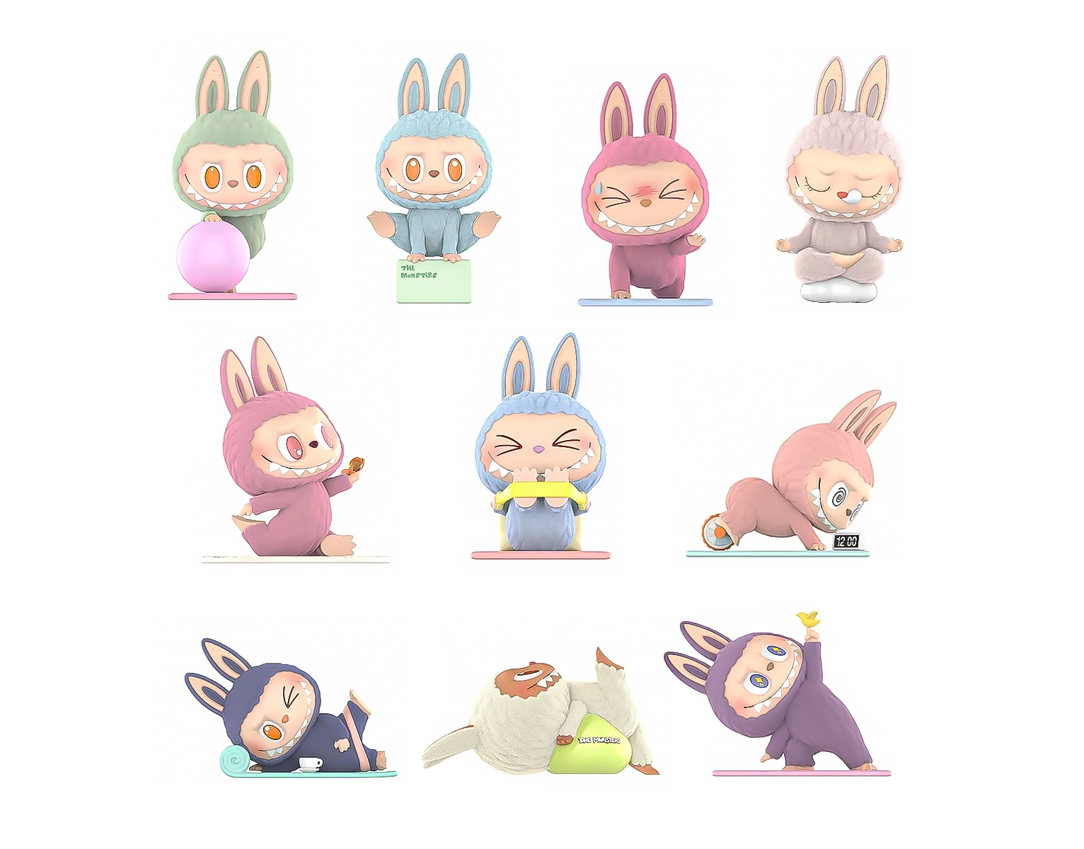 Pop Mart Labubu The Monsters Lazy Yoga Series Figures Sealed Case (BLINDBOX 1 szt.)
