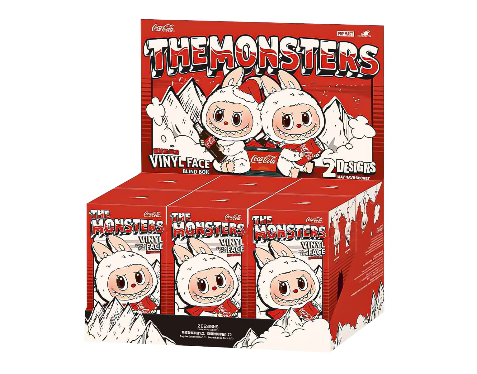 Pop Mart Labubu The Monsters Coca-Cola Vinyl Face (Zestaw 6 szt.)