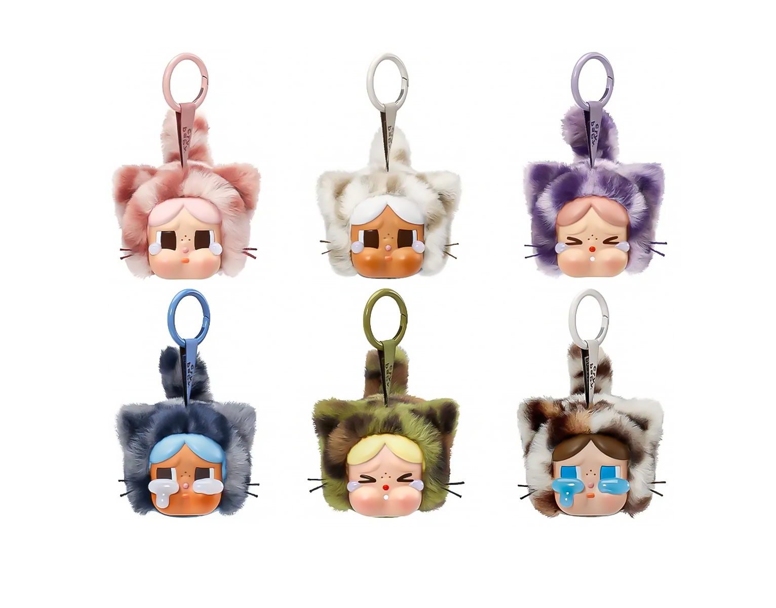 Pop Mart CRYBABY Wild but Cutie Series Vinyl Plush Pendant Sealed Case (Zestaw 6 szt.)