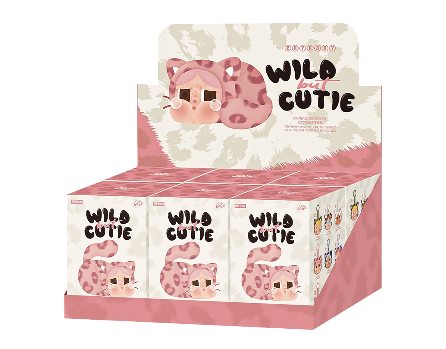 Pop Mart CRYBABY Wild but Cutie Series Vinyl Plush Pendant Sealed Case (Zestaw 6 szt.)