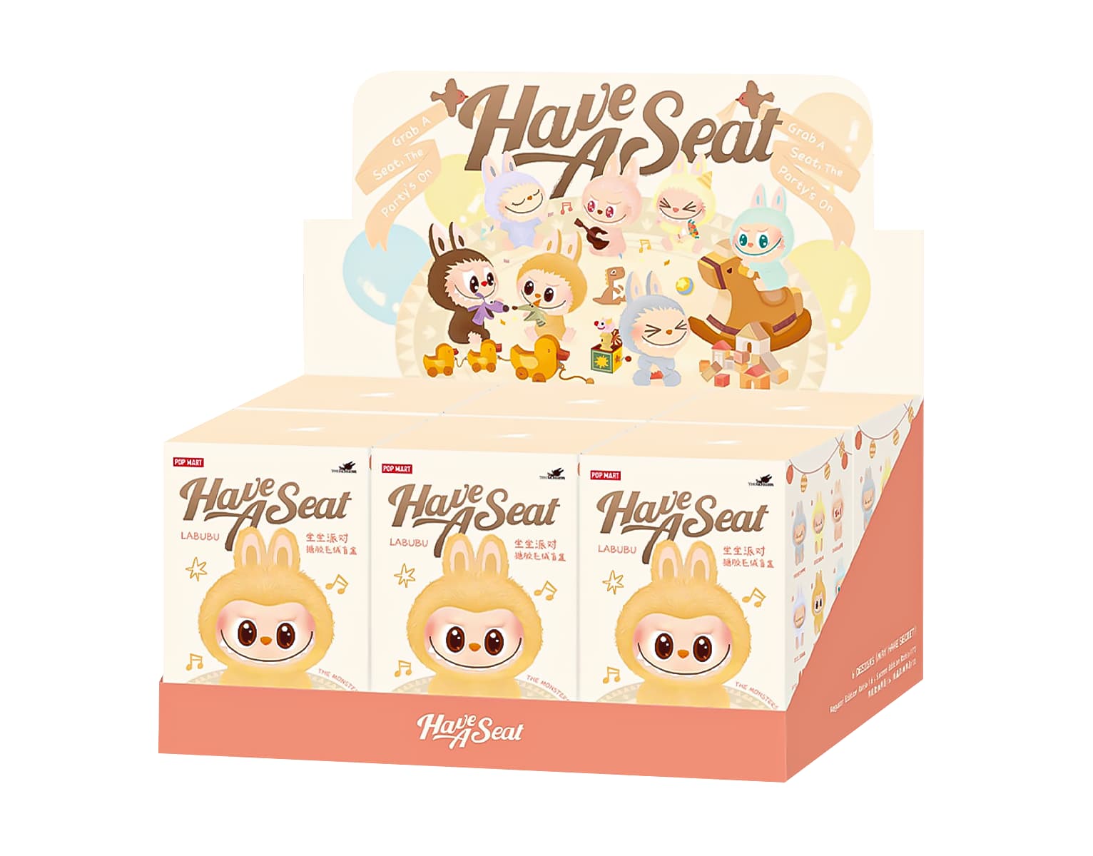 Pop Mart Labubu The Monsters Have a Seat Vinyl Plush (Zestaw 6 szt.)