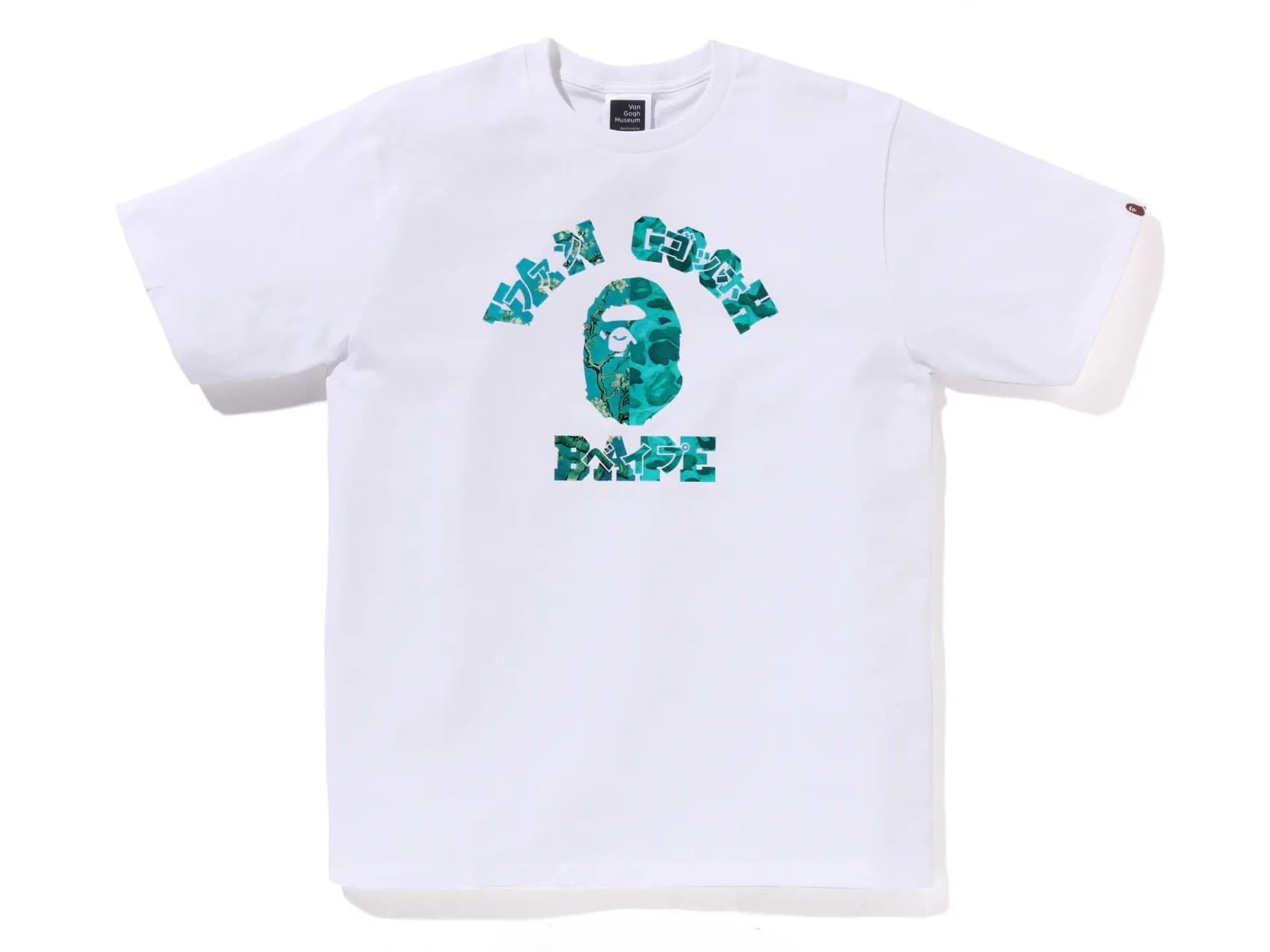 BAPE x Van Gogh Museum College Tee White