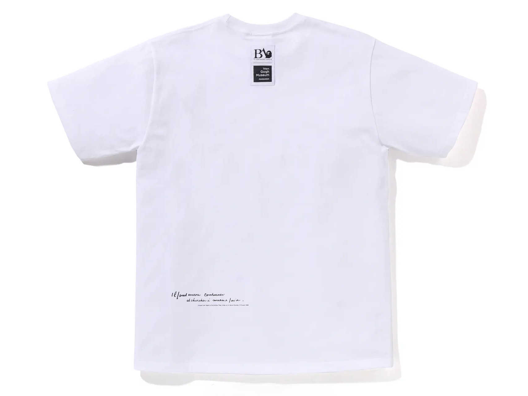 BAPE x Van Gogh Museum College Tee White