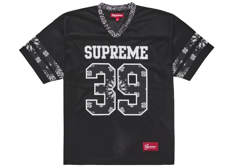 Supreme Bandana Football Jersey Black