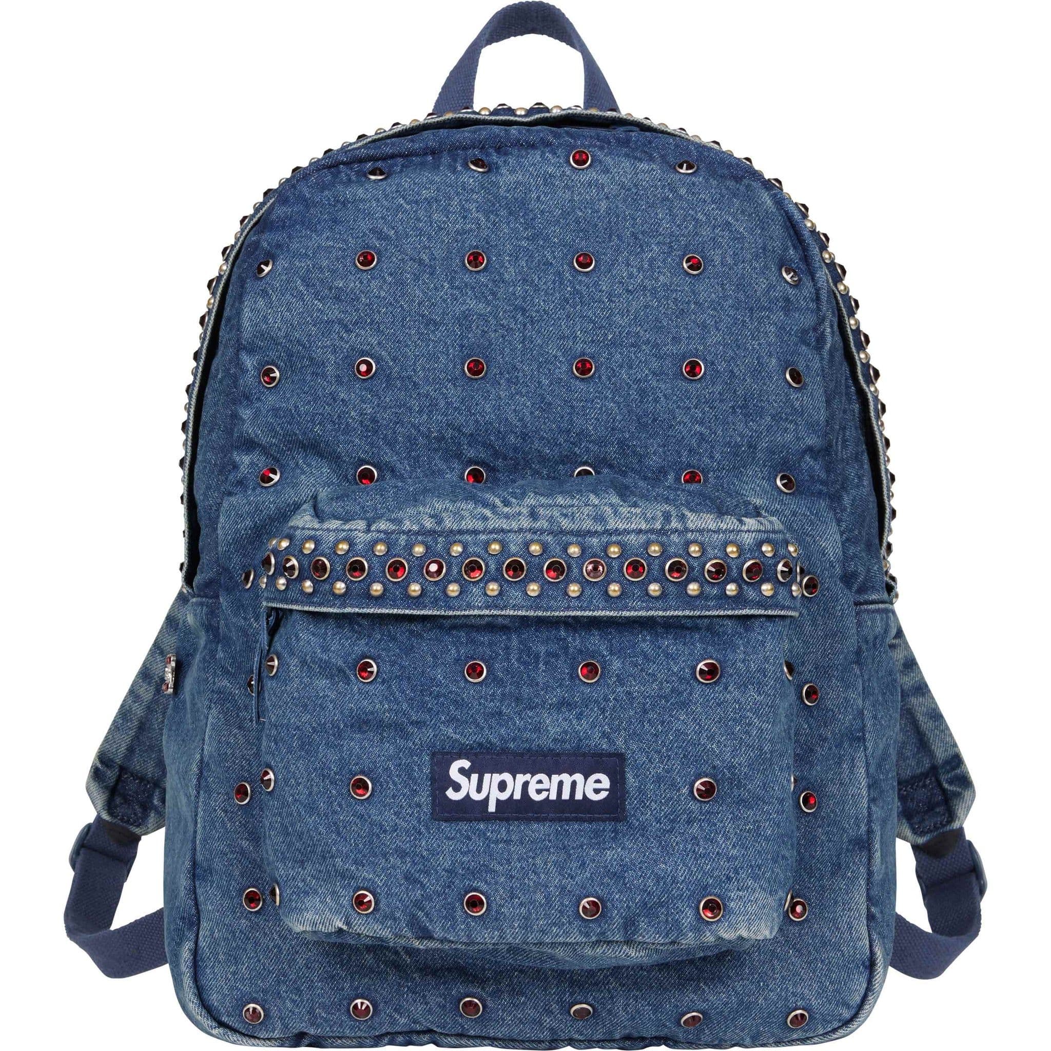 Supreme b.b. Simon Denim Backpack Washed Indigo
