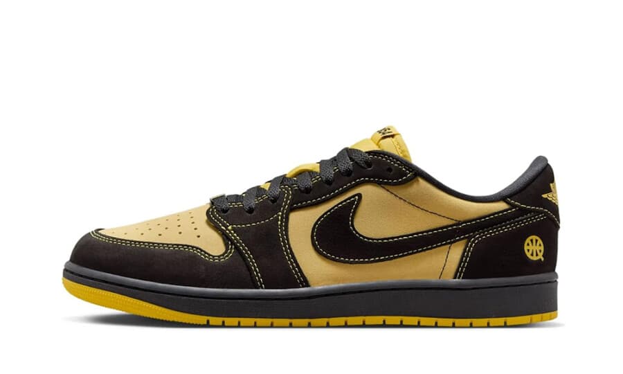 Air Jordan 1 Retro Low OG Quai 54 Black Tour Yellow Red