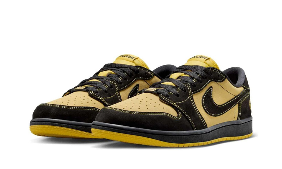 Air Jordan 1 Retro Low OG Quai 54 Black Tour Yellow Red