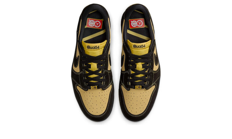 Air Jordan 1 Retro Low OG Quai 54 Black Tour Yellow Red