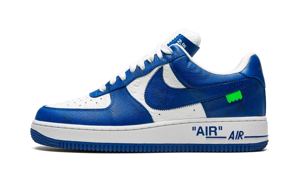 Louis Vuitton Nike Air Force 1 Low By Virgil Abloh White Royal
