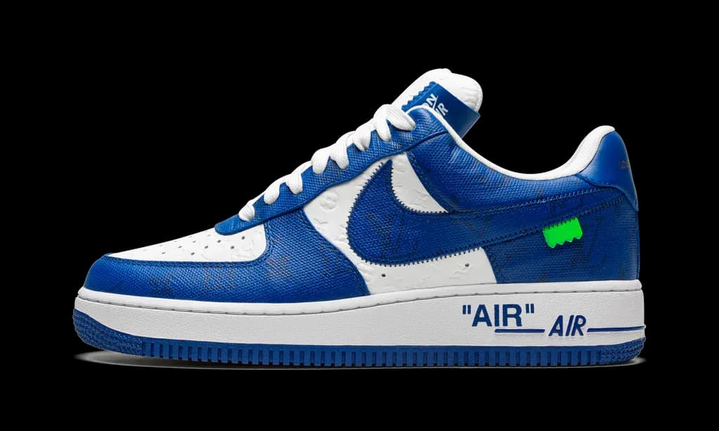 Louis Vuitton Nike Air Force 1 Low By Virgil Abloh White Royal