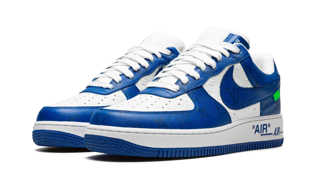 Louis Vuitton Nike Air Force 1 Low By Virgil Abloh White Royal