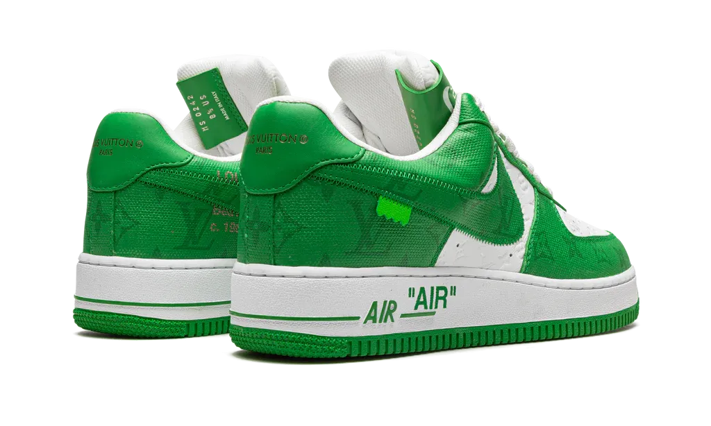 Louis Vuitton Nike Air Force 1 Low By Virgil Abloh White Green
