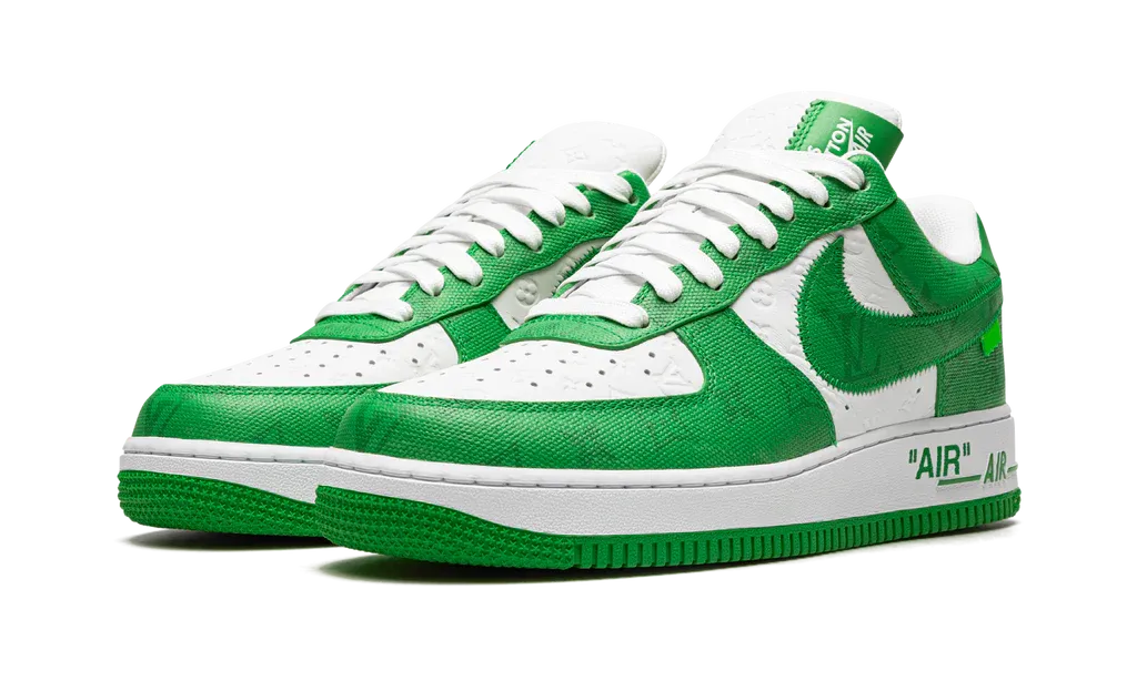 Louis Vuitton Nike Air Force 1 Low By Virgil Abloh White Green