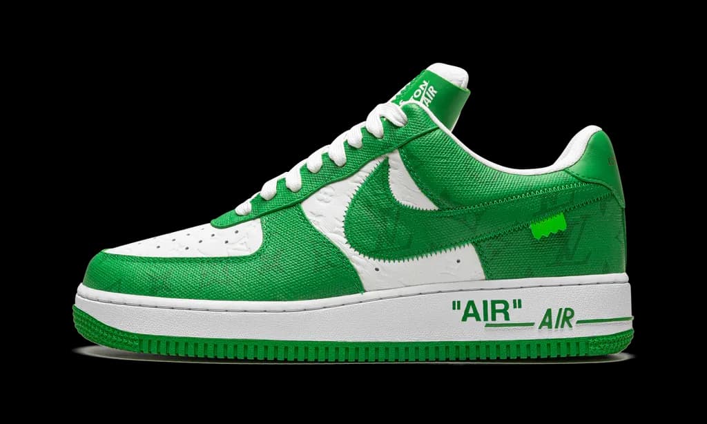 Louis Vuitton Nike Air Force 1 Low By Virgil Abloh White Green