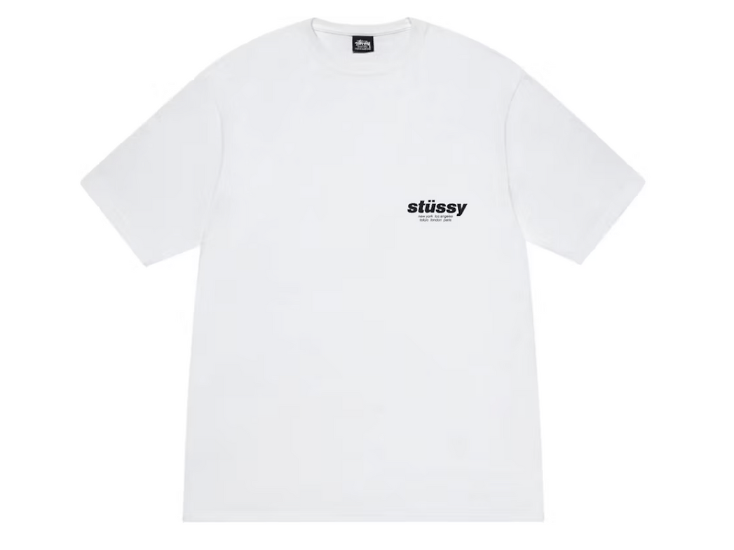 Stussy Rollers Tee White