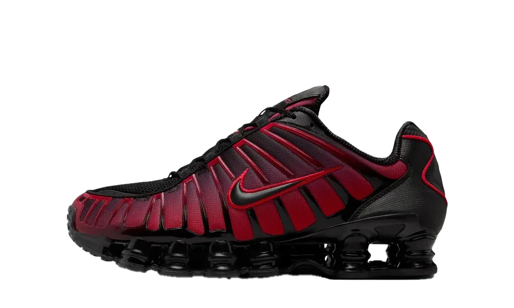 Nike Shox TL Black University Red Gradient