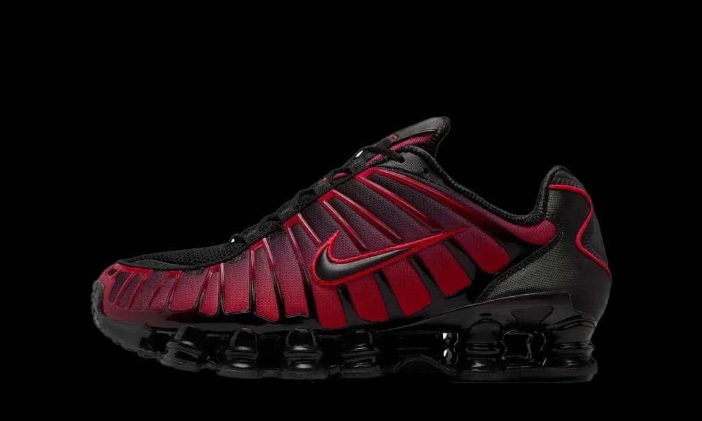 Nike Shox TL Black University Red Gradient
