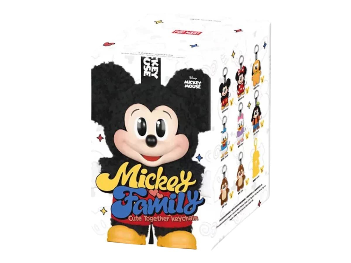 Pop Mart Disney Mickey Family Together Series Plush Keychain Single Blind Box