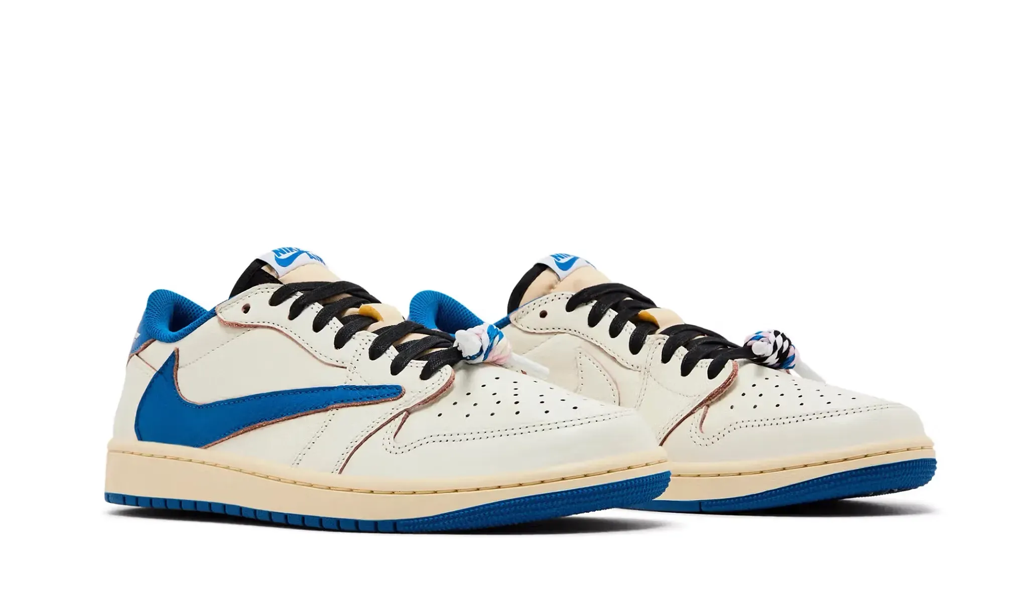 Air Jordan 1 Retro Low OG SP Fragment x Travis Scott Sail Military Blue (2025)