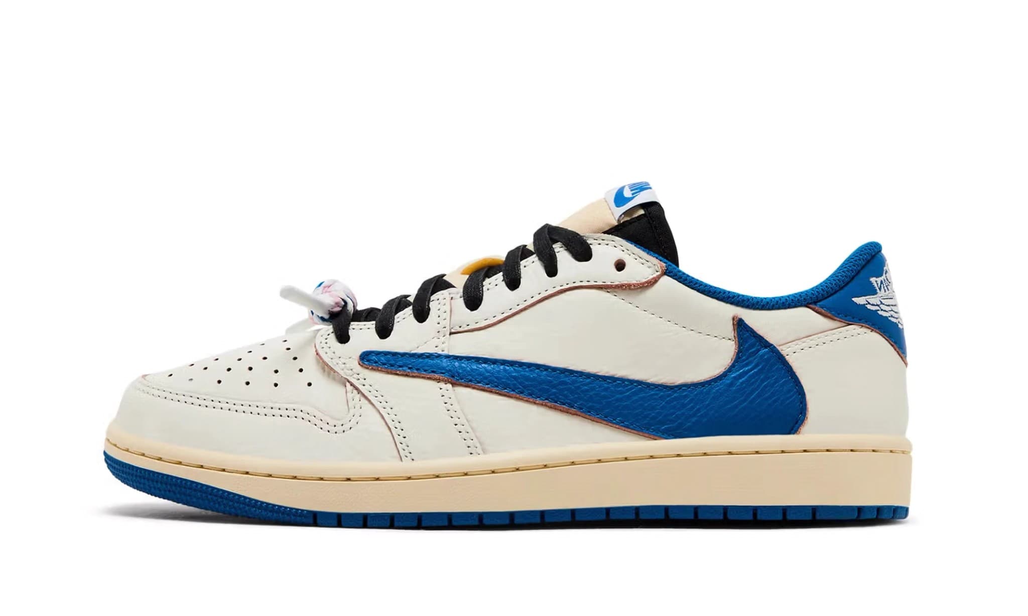Air Jordan 1 Retro Low OG SP Fragment x Travis Scott Sail Military Blue 2025