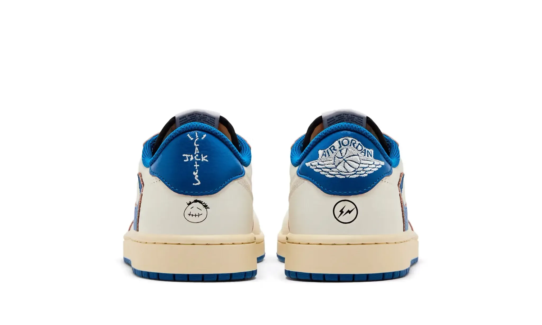 Air Jordan 1 Retro Low OG SP Fragment x Travis Scott Sail Military Blue (2025)