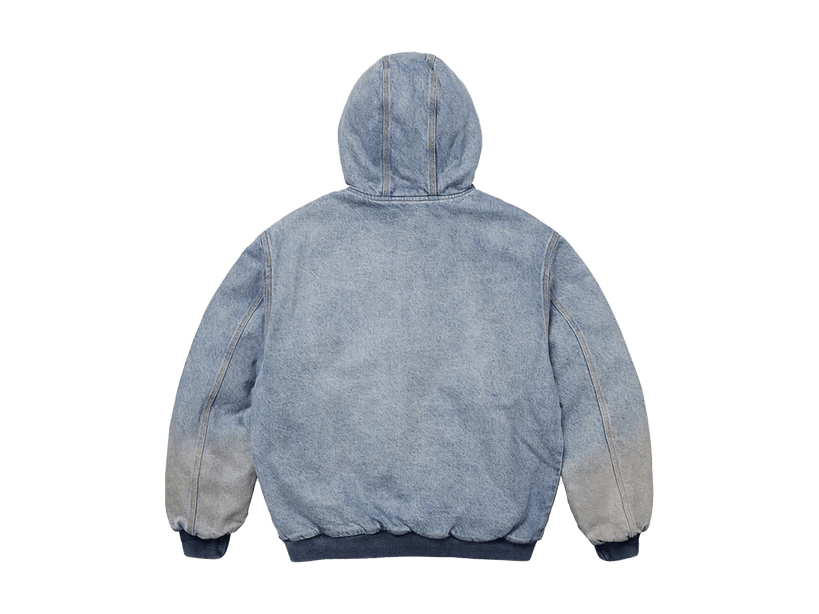 Supreme Reflective Arc Hooded Work Jacket Denim