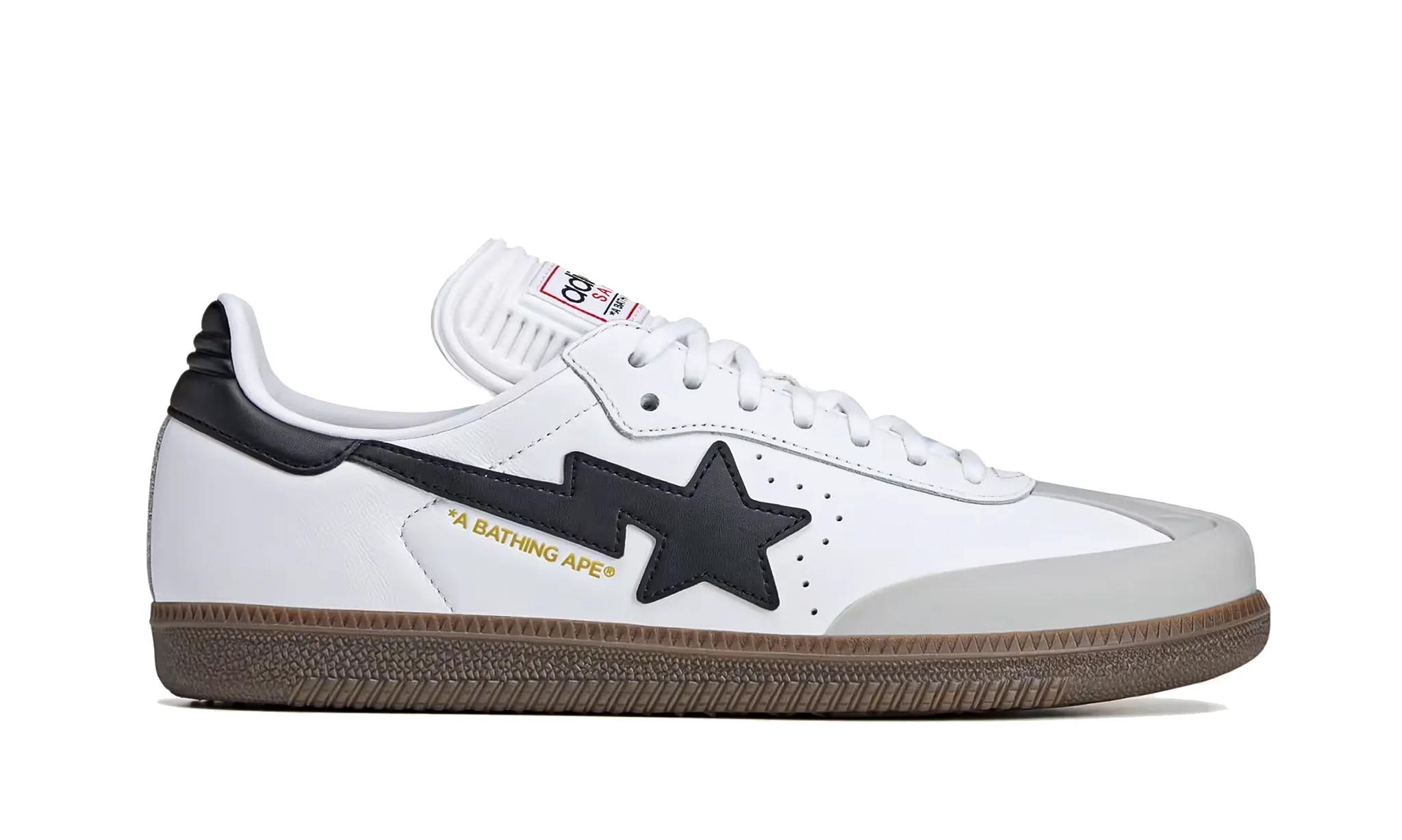 Adidas Samba x BAPE White Black