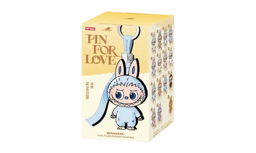 Pop Mart Labubu The Monsters Pin for Love Series Vinyl Plush Pendant (A-M) 1 Single Blind Box
