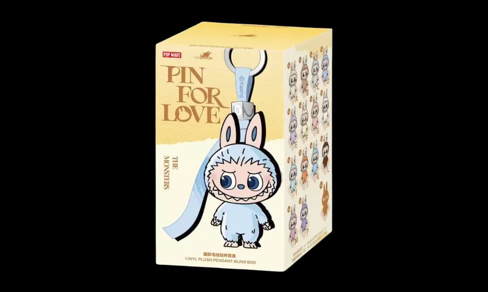 Pop Mart Labubu The Monsters Pin for Love Series Vinyl Plush Pendant (A-M) 1 Single Blind Box