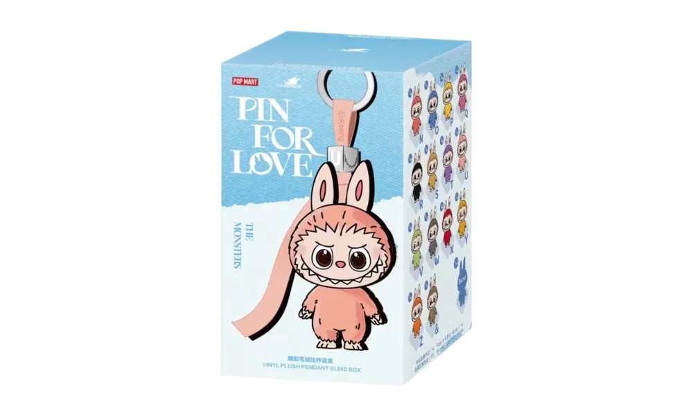 Pop Mart Labubu The Monsters Pin for Love Series Vinyl Plush Pendant (N-Z) 1 Single Blind Box